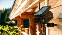 Vosker V300 Solar Powered Cellular Security Camera -Secure Tech Shop v300 mounted cottage