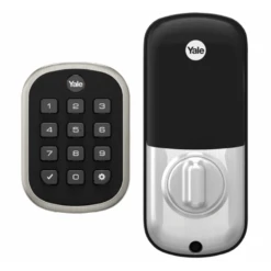 Yale YRD136-ZW2-0BP Pro Pushbutton Deadbolt Z-Wave Key Free,Oil Rubbed Brnz